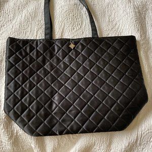 Large Black Quilted Bag